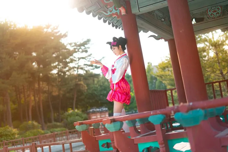 阿狸cos：这就是高丽风情九尾妖狐，你懂吗