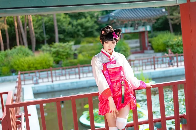 阿狸cos：这就是高丽风情九尾妖狐，你懂吗