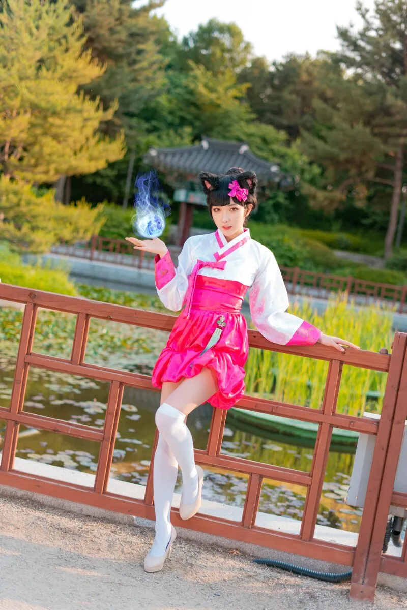 阿狸cos：这就是高丽风情九尾妖狐，你懂吗